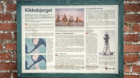 Skilt om Kikkebjerg | Vadehavskysten