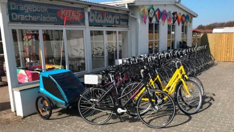 Cykeludlejning ved Kites and Coffee på Fanø | Vadehavskysten