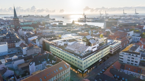 Luftfoto over Salling Aarhus