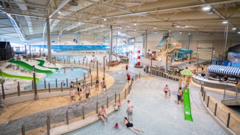 Udsigt over Aquadome i Lalandia i Søndervig