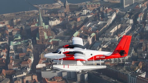 Nordic Seaplanes over Aarhus Centrum