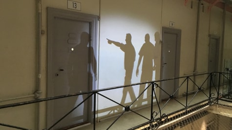 Skygger i Fængselsmuseet på Fængslet i Horsens