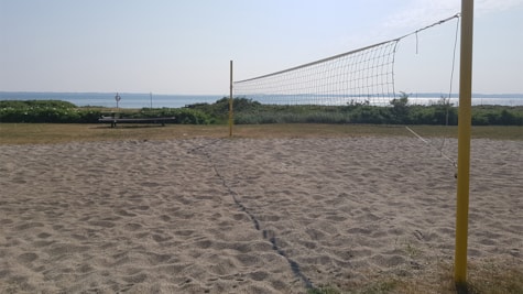 Beachvolley ball net ved Rosenvold strand